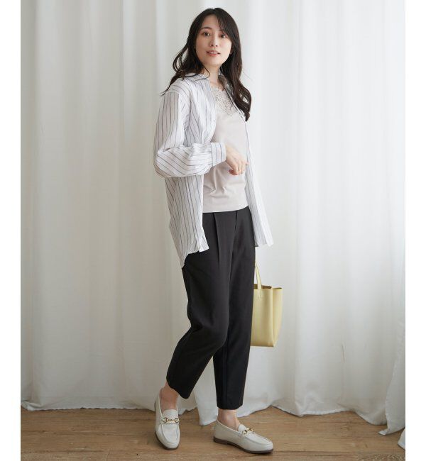 ikka「フレンチリネンMIX長袖シャツ」|シャツ・ブラウス|