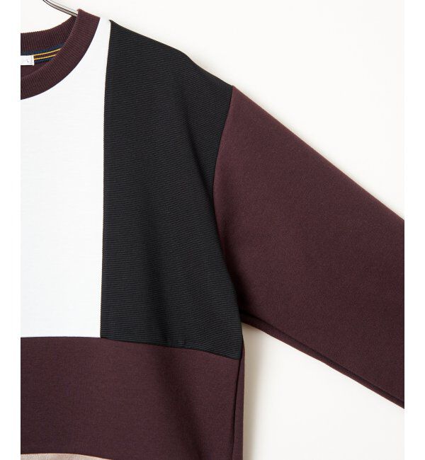 ikka「ブロックスダンボールクルーネック」|パーカー|