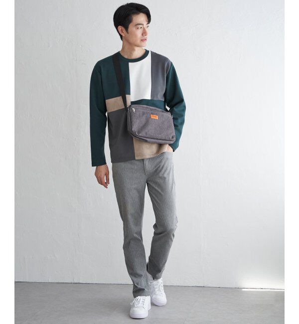 ikka「ブロックスダンボールクルーネック」|パーカー|