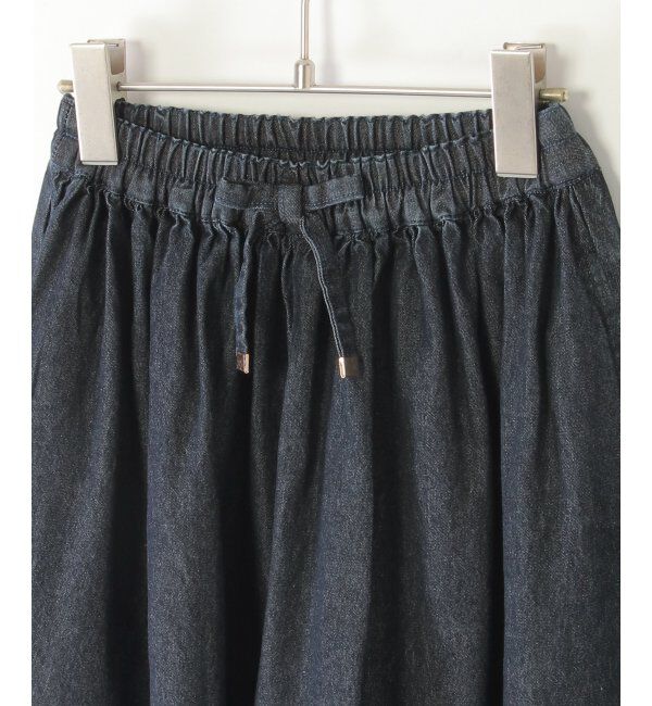 ikka kids「ライトデニムボリュームスカーチョ（120~160cm）」|スカート|