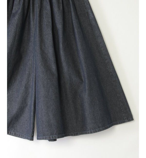 ikka kids「ライトデニムボリュームスカーチョ（120~160cm）」|スカート|
