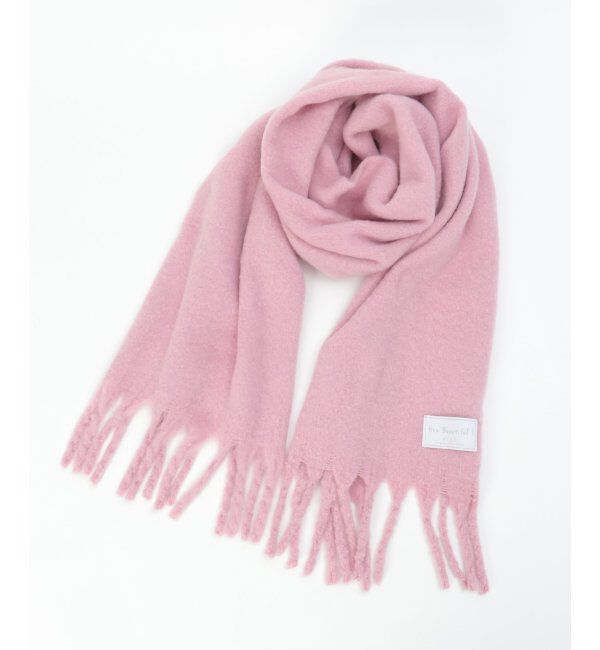 Lbc with Life「バルキーフリンジストール」|マフラー|ピンクケイ