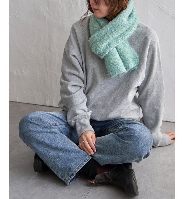 Lbc with Life「ウール混MIXツイードマフラー」|マフラー|