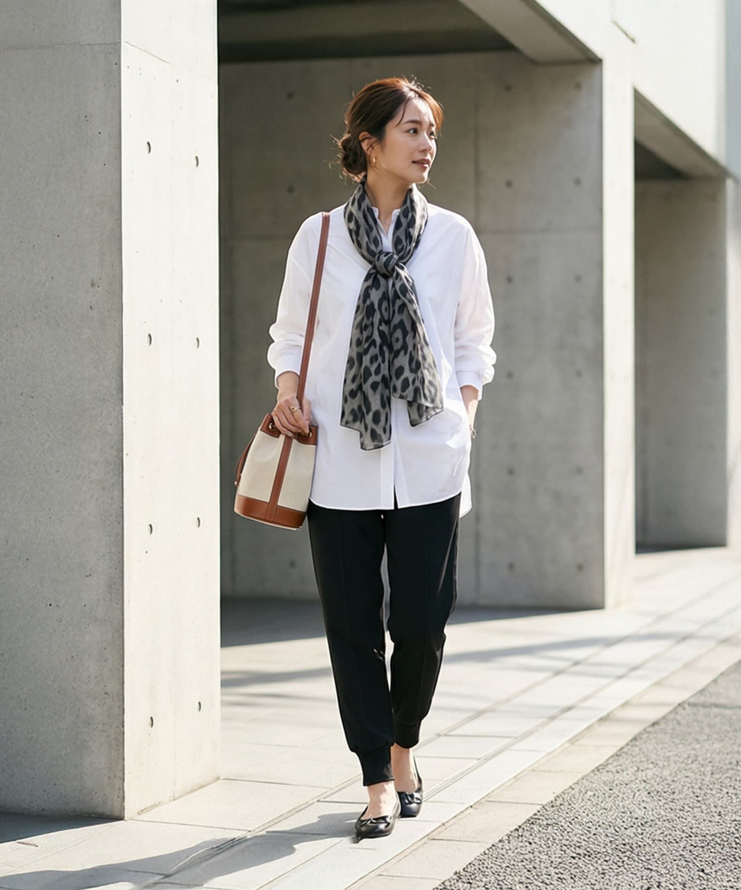 STYLE DELI「【DELI by】レオパードプリント軽量ロングストール」|ストール|