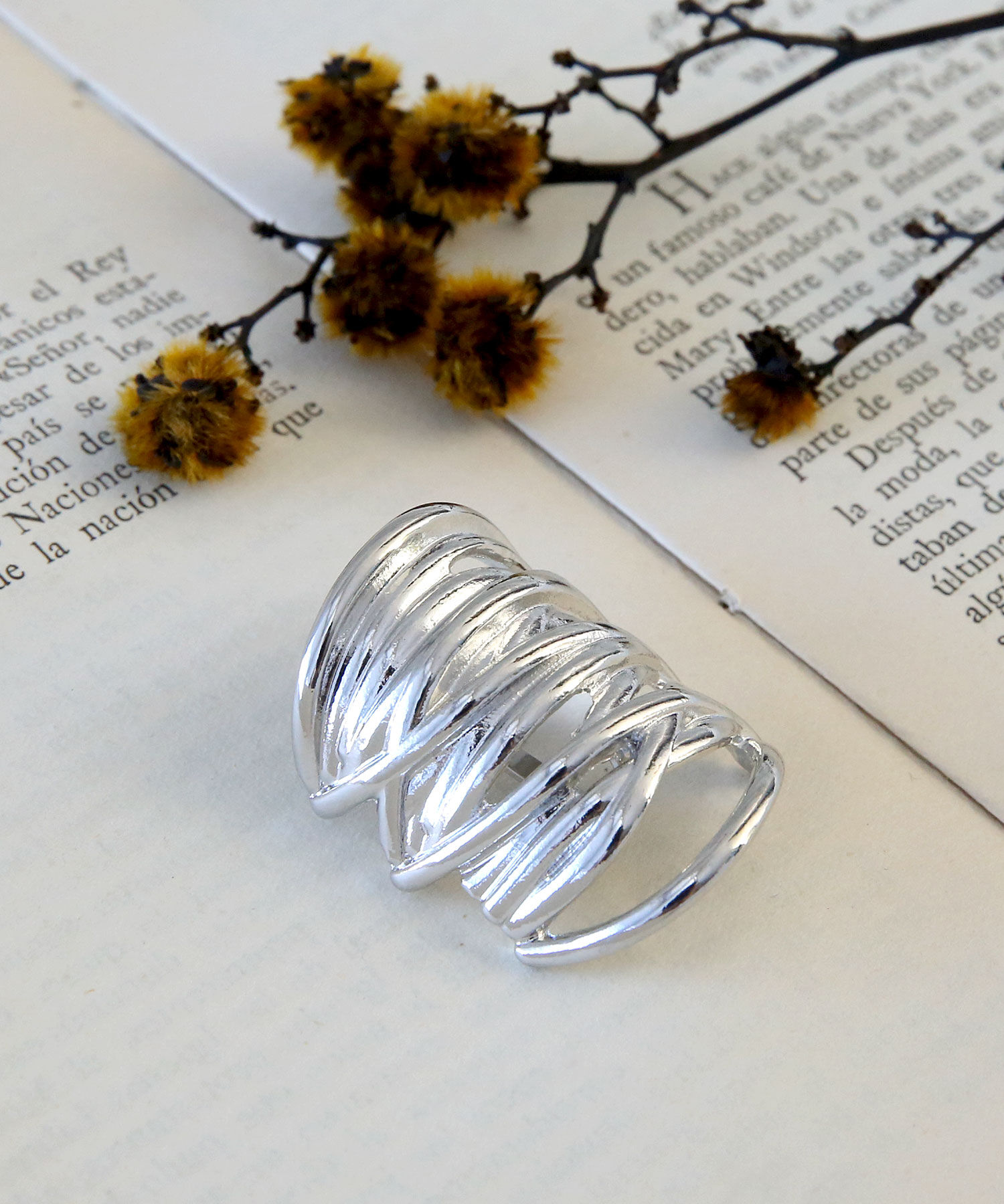 colleca la「メタルライン タイトポニー ヘアカフ/ヘアフック」|その他|シルバー