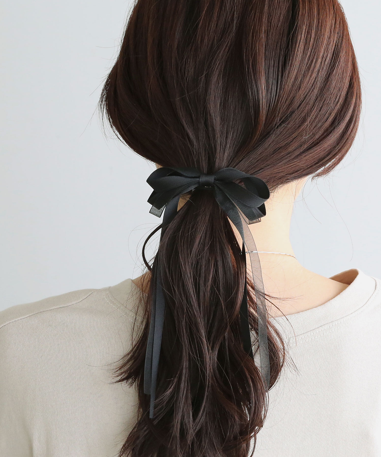  「レイヤードスリムリボンヘアカフ/ヘアフック」|ヘアゴム・シュシュ|