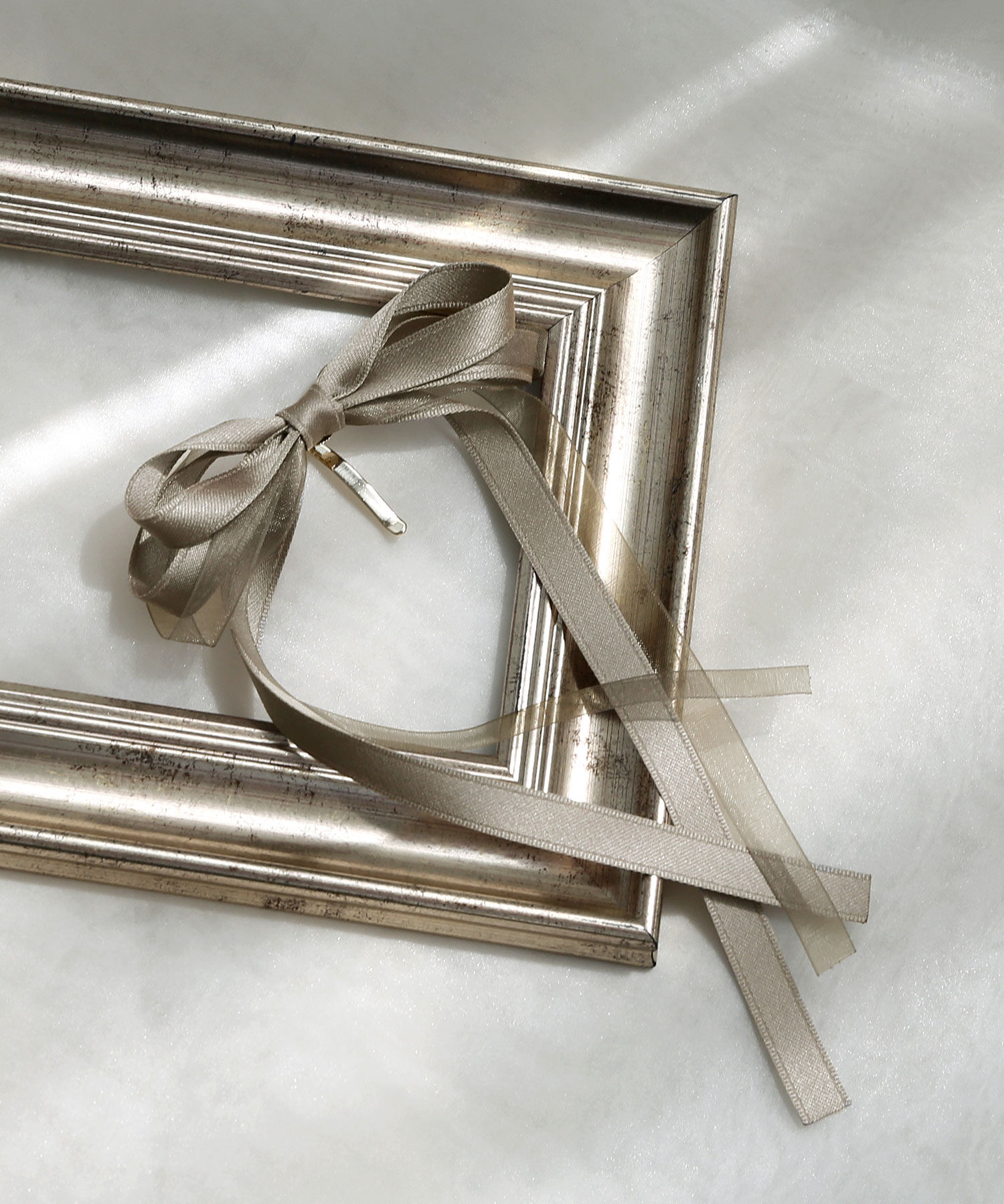  「レイヤードスリムリボンヘアカフ/ヘアフック」|ヘアゴム・シュシュ|モカベージュ