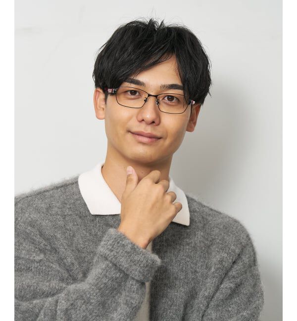  「 スクエア型 メガネ | 軽量 眼鏡 伊達めがね メタル 度付き ユニセックスSTANDARD レンズ交換券付」|メガネ|