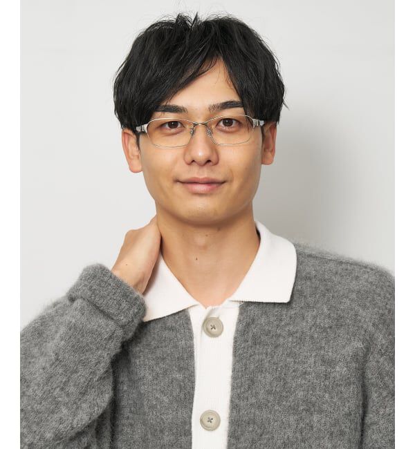  「 スクエア型 メガネ | 軽量 眼鏡 伊達めがね メタル 度付き ユニセックスSTANDARD レンズ交換券付」|メガネ|