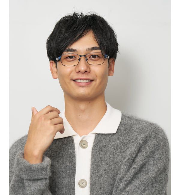  「 スクエア型 メガネ | 軽量 眼鏡 伊達めがね メタル 度付き ユニセックスSTANDARD レンズ交換券付」|メガネ|