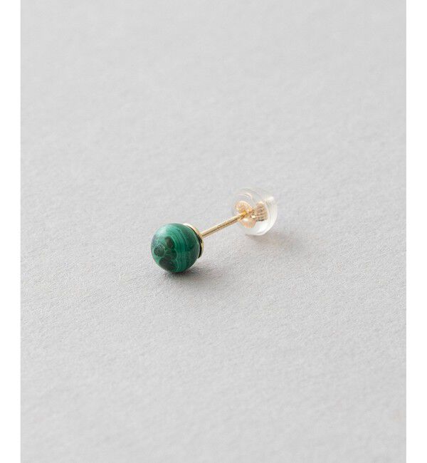 Jouete「[ピンズ] K10YG ピアス マラカイト」|ピアス|