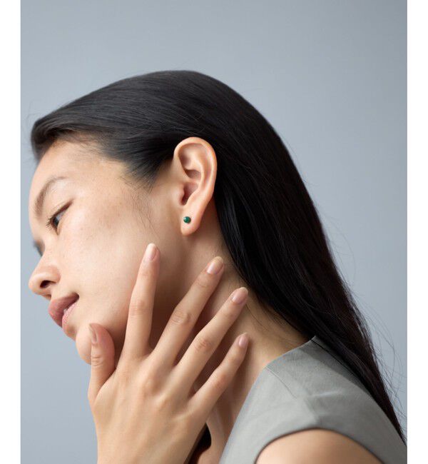 Jouete「[ピンズ] K10YG ピアス マラカイト」|ピアス|