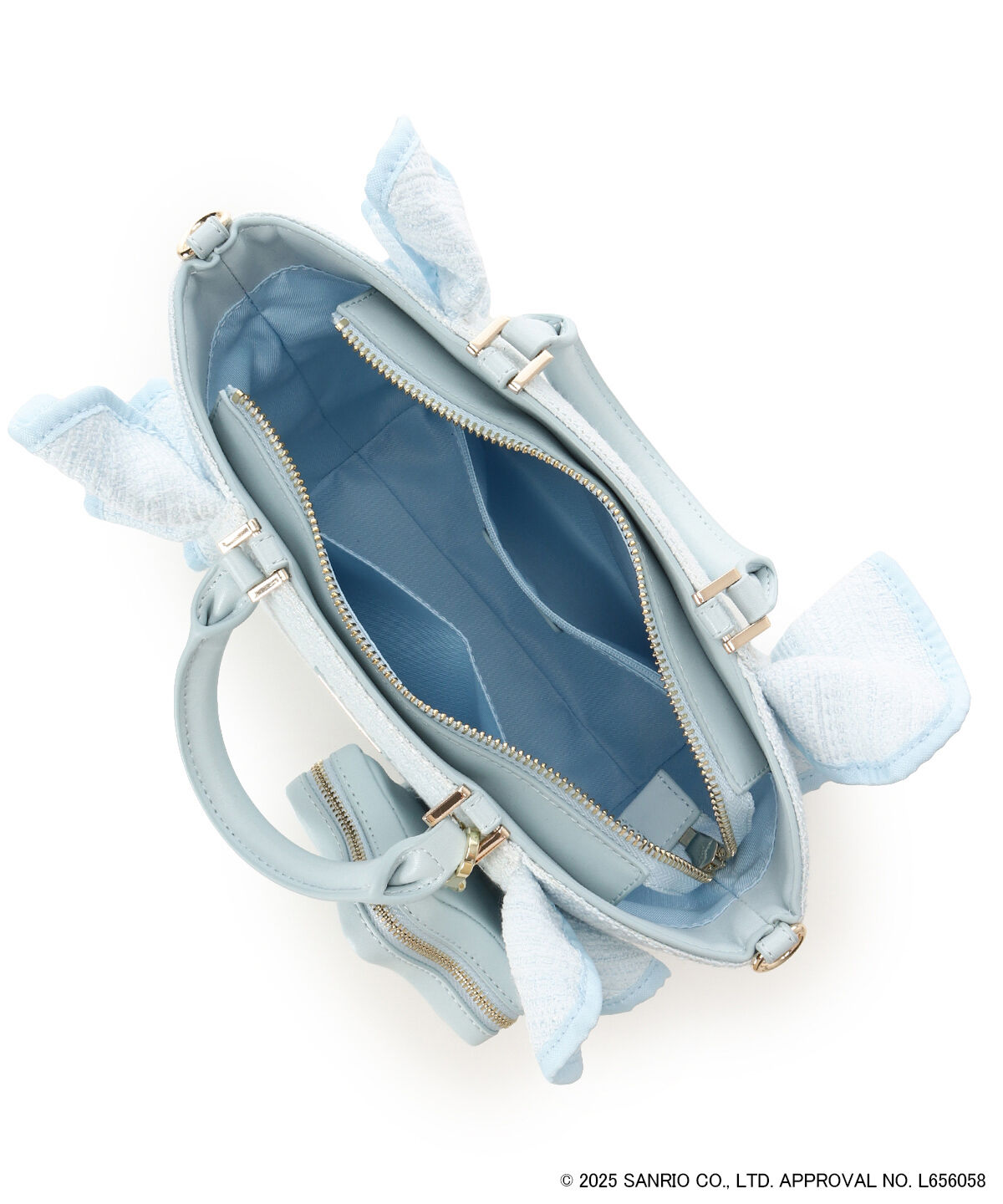 Samantha Vega「『リトルツインスターズ』（キキ＆ララ）フリルハンドバッグ」|ハンドバッグ|