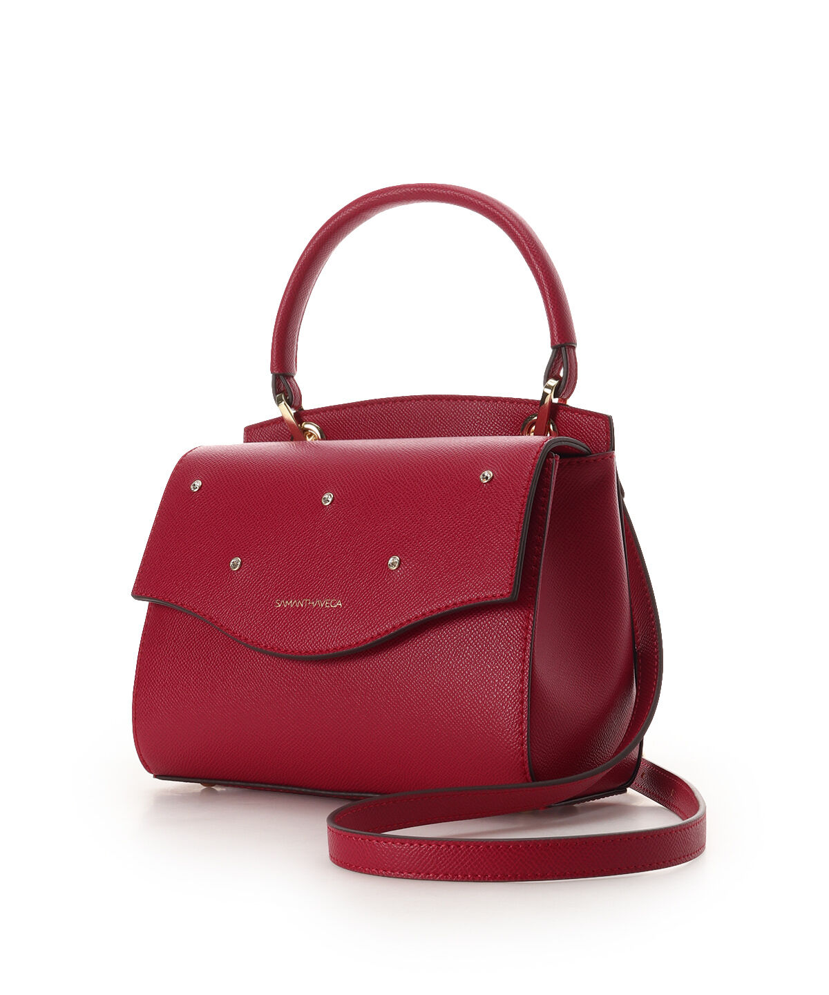 Samantha Vega「ストロベリーモチーフショルダーバッグ」|ショルダー・メッセンジャー|レッド