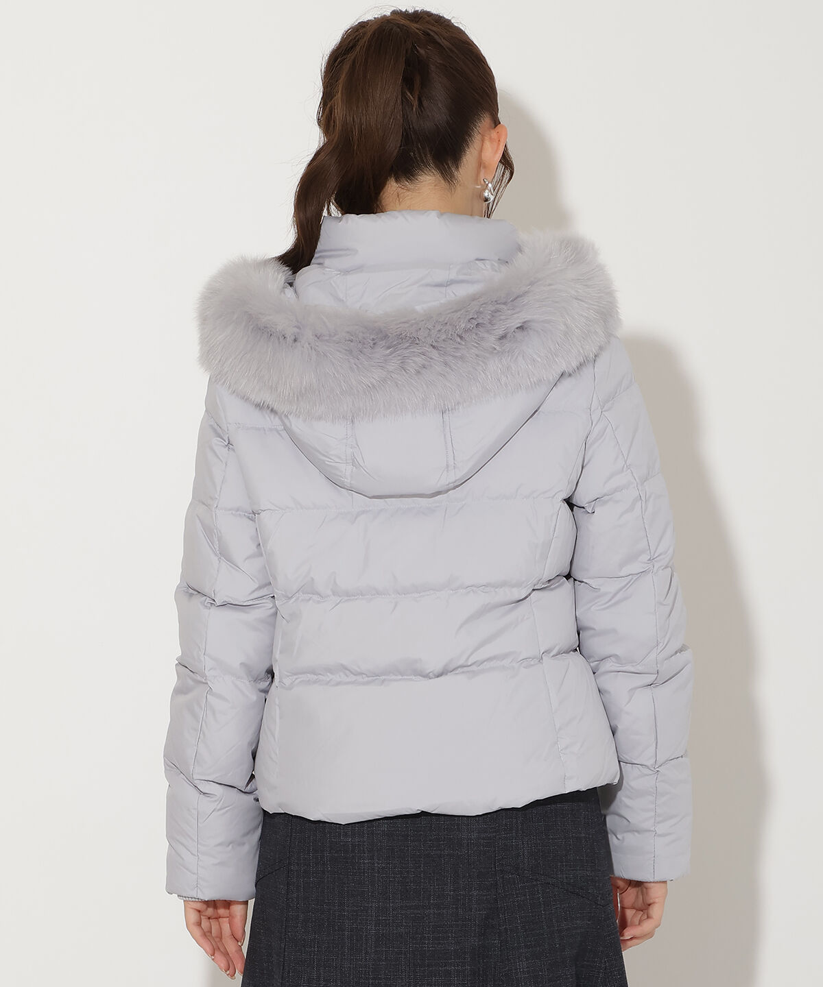 アンドクチュール「FOXファー付きショートダウン」|ダウン|