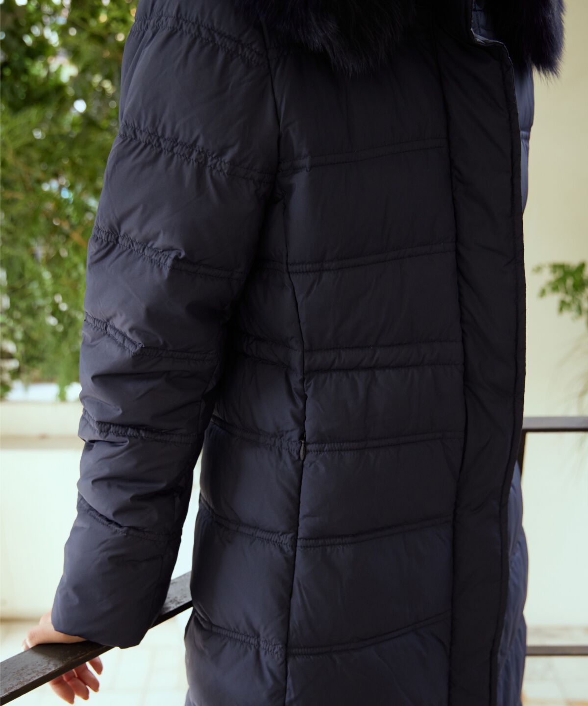 アンドクチュール「FOXファー付きミドルロングダウン」|ダウン|