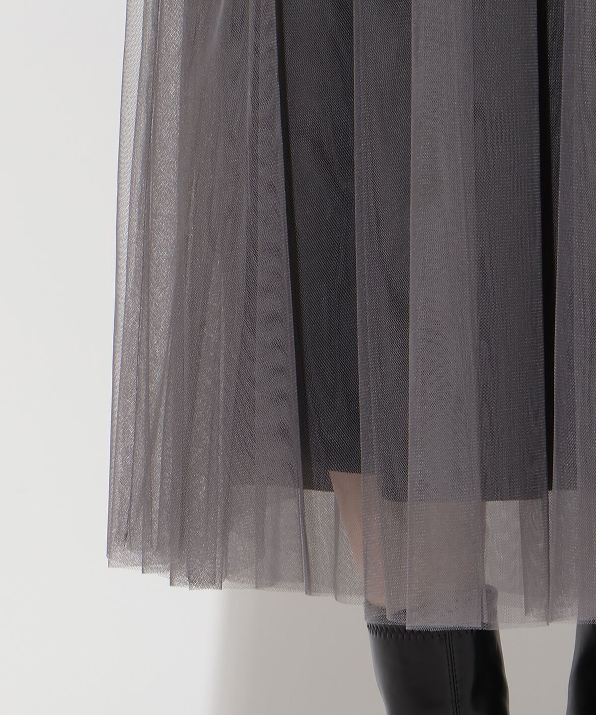 アンドクチュール「チュールギャザードッキングワンピース」|ワンピース|