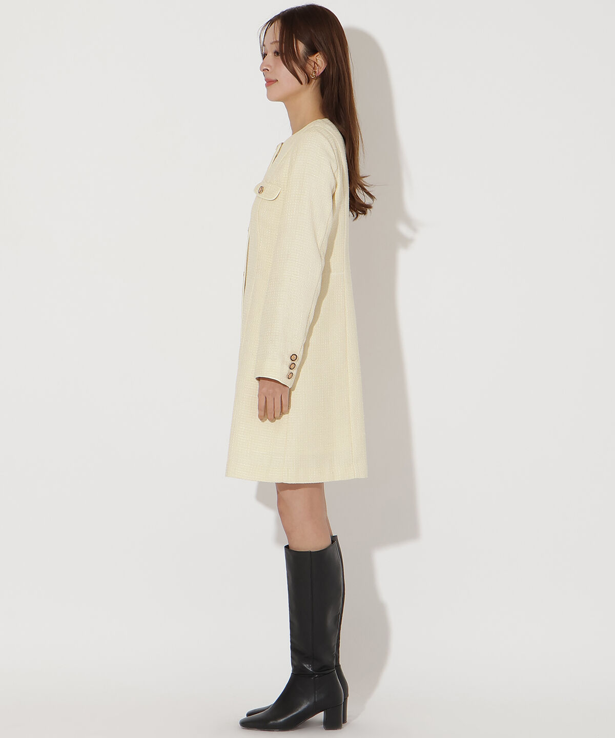 アンドクチュール「ツイードミニワンピース」|ワンピース|