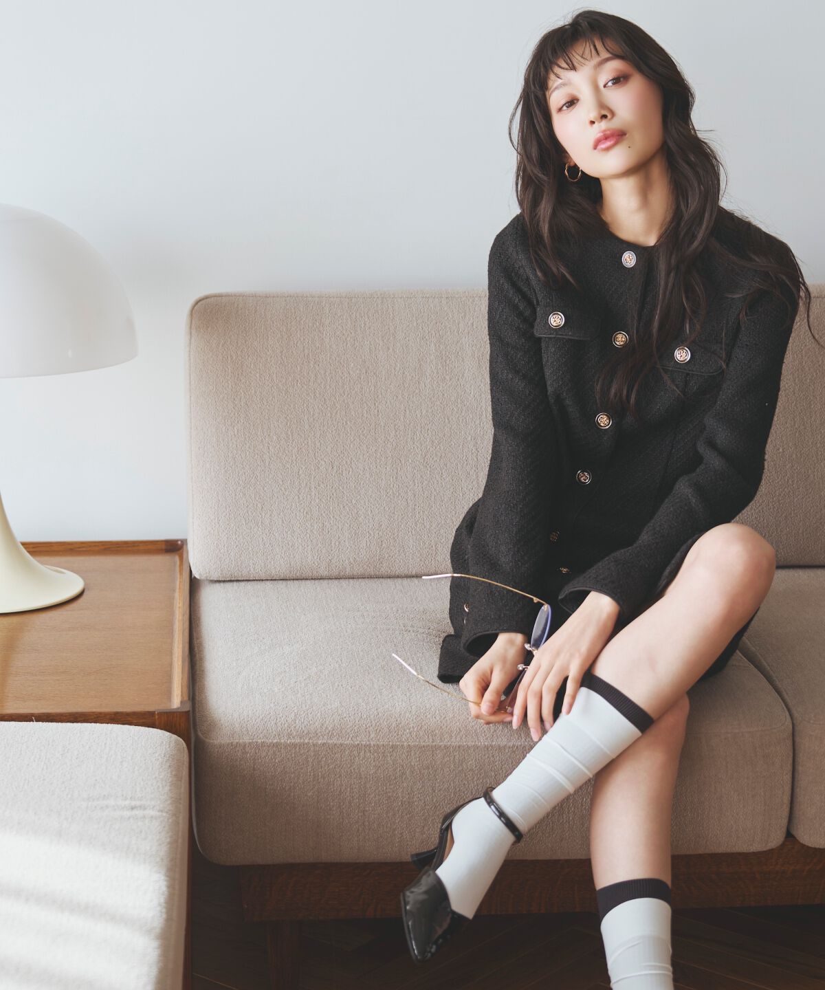 アンドクチュール「ツイードミニワンピース」|ワンピース|