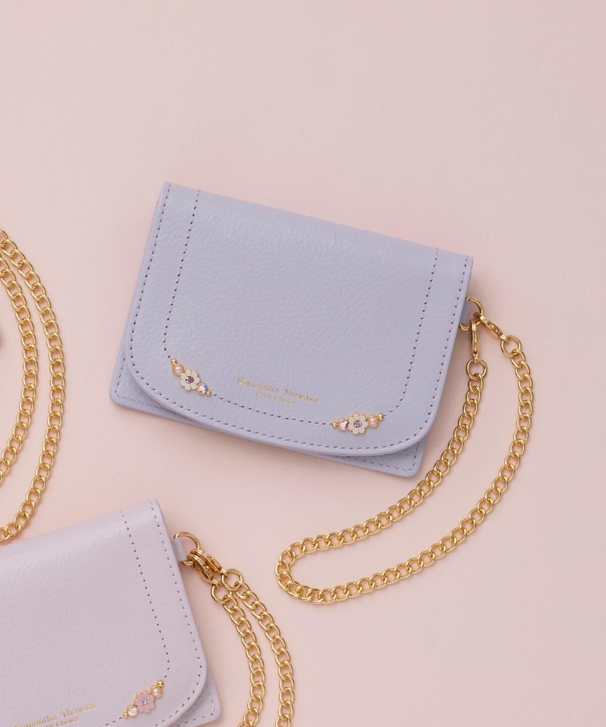 Samantha Thavasa Petit Choice「フラワーパール パスケース」|定期入れ|