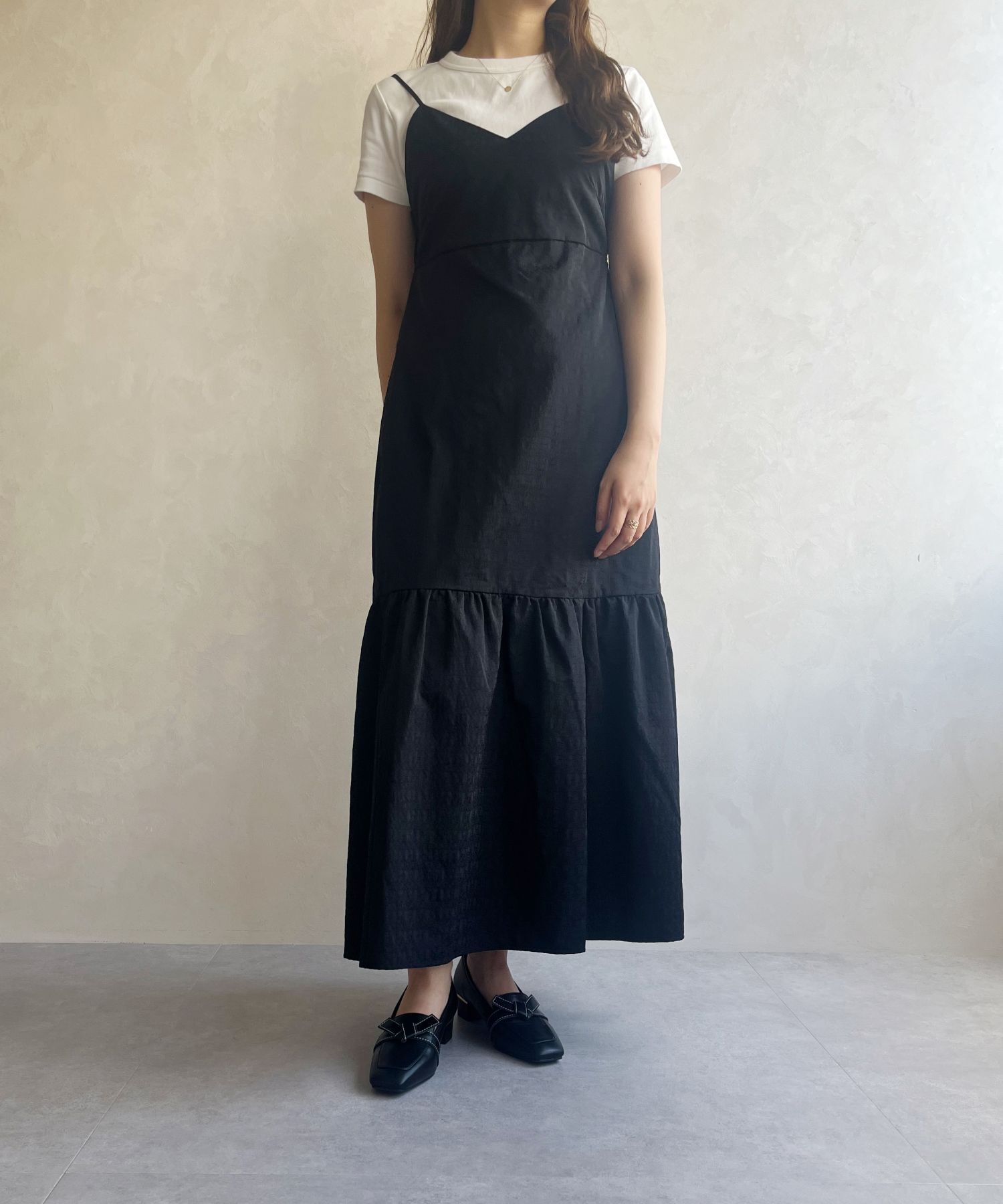 ORiental TRaffic「【WEB限定】リボンデザイン 甲深パンプス /55301 ヒール3.5ｃｍ ヒールローファー」|パンプス|