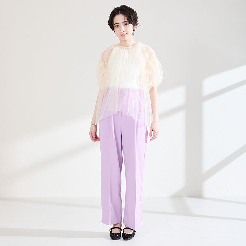 ORiental TRaffic「●2026春夏新作●ラインストーン&times;リボンシアーパンプス/61119」|パンプス|