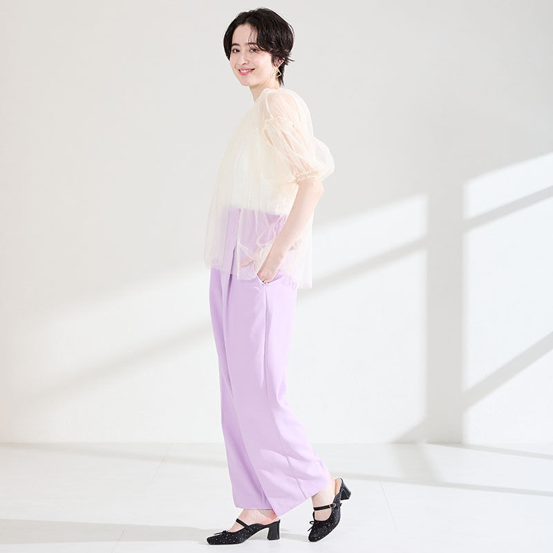 ORiental TRaffic「●2026春夏新作●ラインストーン&times;リボンシアーパンプス/61119」|パンプス|