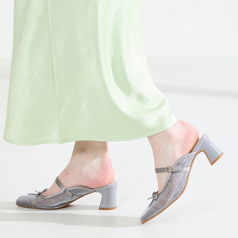 ORiental TRaffic「●2026春夏新作●ラインストーン&times;リボンシアーパンプス/61119」|パンプス|