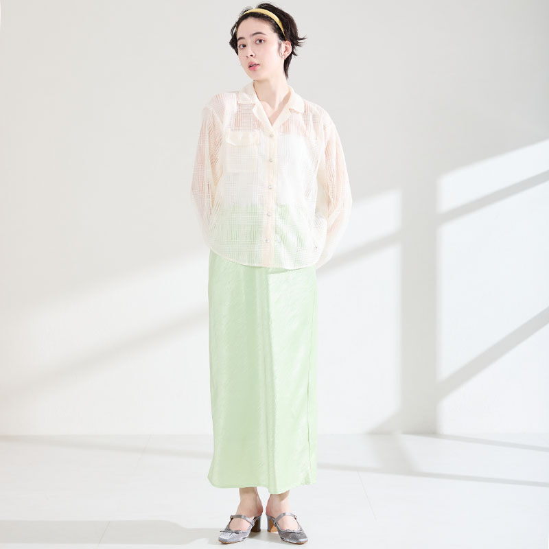 ORiental TRaffic「●2026春夏新作●ラインストーン&times;リボンシアーパンプス/61119」|パンプス|