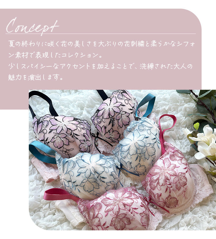 intesucre「アンテシュクレ なでしこブラ  ブラジャー単品 C-G/65-75 IBT384」|インナー|