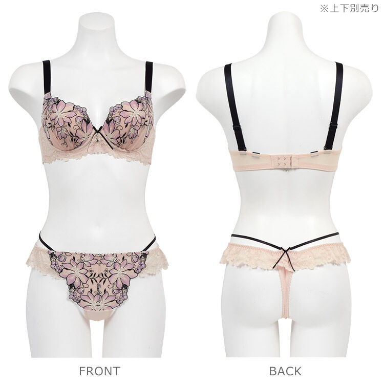 intesucre「アンテシュクレ なでしこブラ  IBT384ペア Ｔバックショーツ M-L IST384」|インナー|