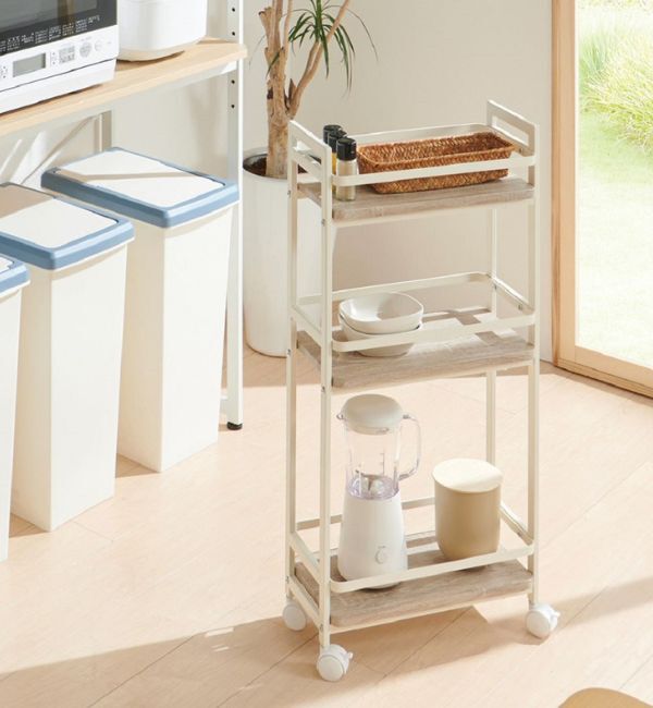 B-COMPANY「ヴィンテージ調　スリムワゴン」|食器・キッチングッズ|