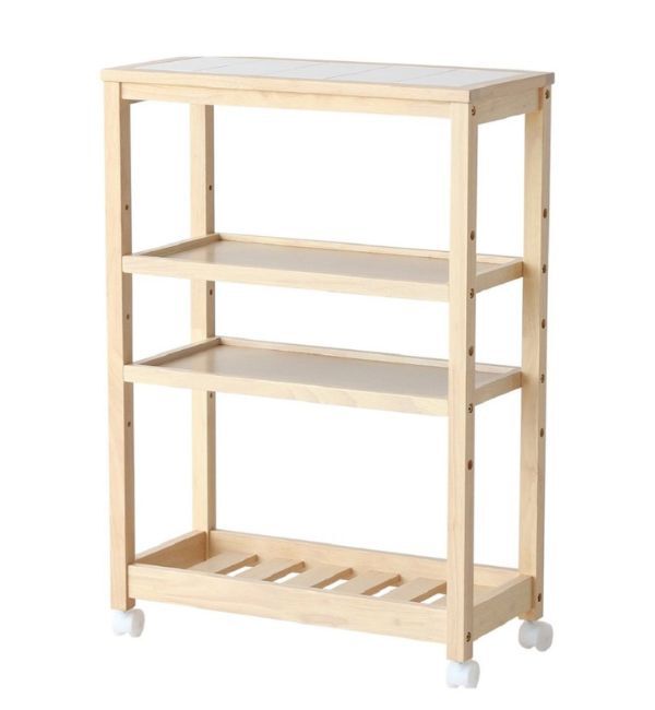 B-COMPANY「隙間収納　SOUPスリムワゴン4段」|食器・キッチングッズ|ﾅﾁｭﾗﾙ