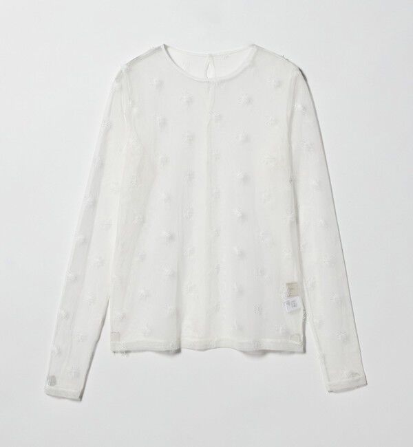 UNITED ARROWS「チュールフラワー カットソー ‐ウォッシャブル‐」|Tシャツ・カットソー|