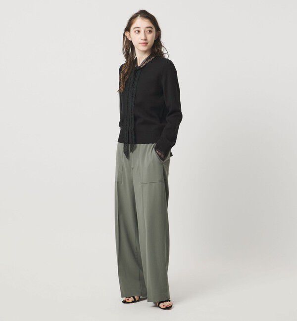 UNITED ARROWS「4WAY ボウタイレース ニット」|ニット・セーター|