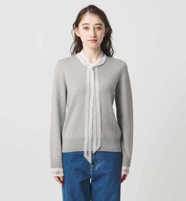 UNITED ARROWS「4WAY ボウタイレース ニット」|ニット・セーター|