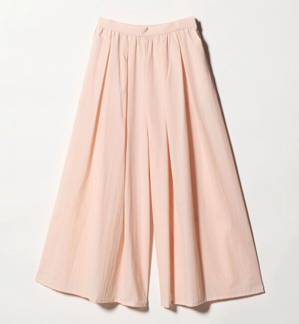 UNITED ARROWS「ギャザー フレア パンツ ‐ウォッシャブル‐」|チノ|LT.PINK