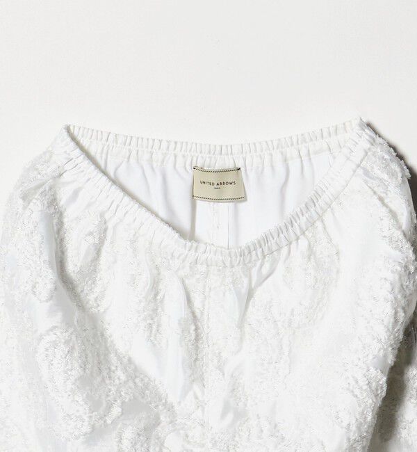 UNITED ARROWS「ラメ カット ジャガード ストレート パンツ ‐ウォッシャブル‐」|チノ|