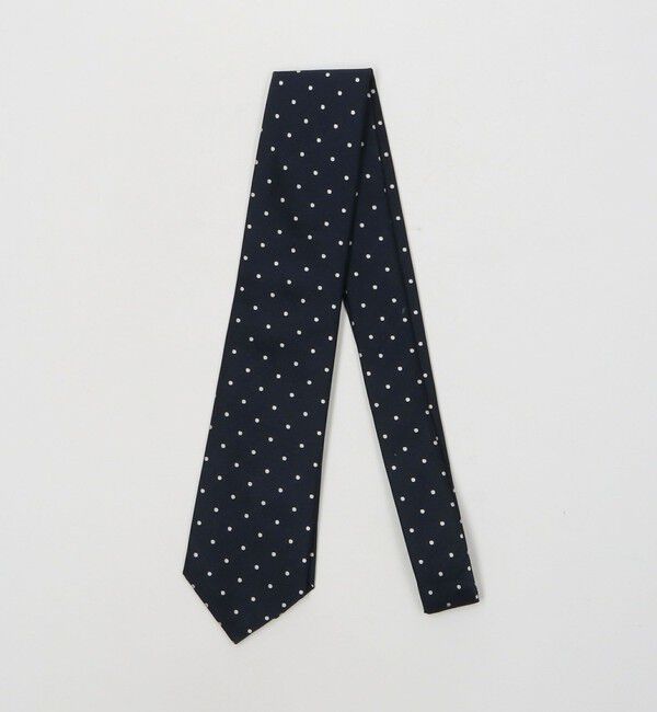 UNITED ARROWS green label relaxing「＜partitura＞8.0cm ドット2 ネクタイ」|ネクタイ・蝶ネクタイ|NAVY