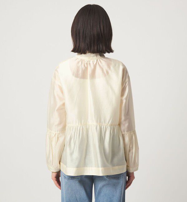 UNITED ARROWS green label relaxing「【別注】＜dahl'ia＞シアー ボウタイ ブラウス」|シャツ・ブラウス|