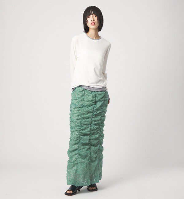 EMMEL REFINES「＜EMMEL REFINES＞EM ドットペタル ギャザースカート」|スカート|