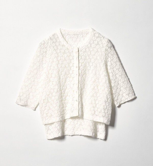 EMMEL REFINES「＜EMMEL REFINES＞EM カットレース カーディガン＆タンクトップ セット」|Tシャツ・カットソー|WHITE