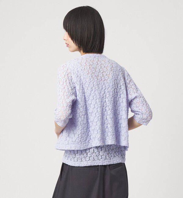 EMMEL REFINES「＜EMMEL REFINES＞EM カットレース カーディガン＆タンクトップ セット」|Tシャツ・カットソー|