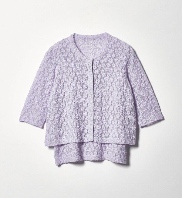 EMMEL REFINES「＜EMMEL REFINES＞EM カットレース カーディガン＆タンクトップ セット」|Tシャツ・カットソー|