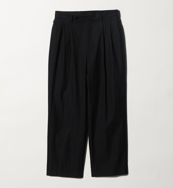 UNITED ARROWS green label relaxing「FINE BASIC コットンナイロン ツイル 2プリーツ W4 ワイドスラックス」|その他|