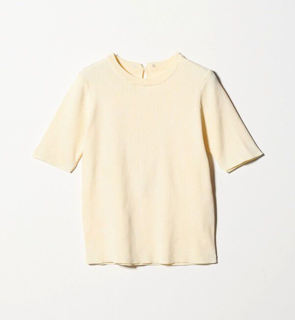 UNITED ARROWS green label relaxing「リブ エリレース 2WAY 5分袖 ニット プルオーバー」|ニット・セーター|