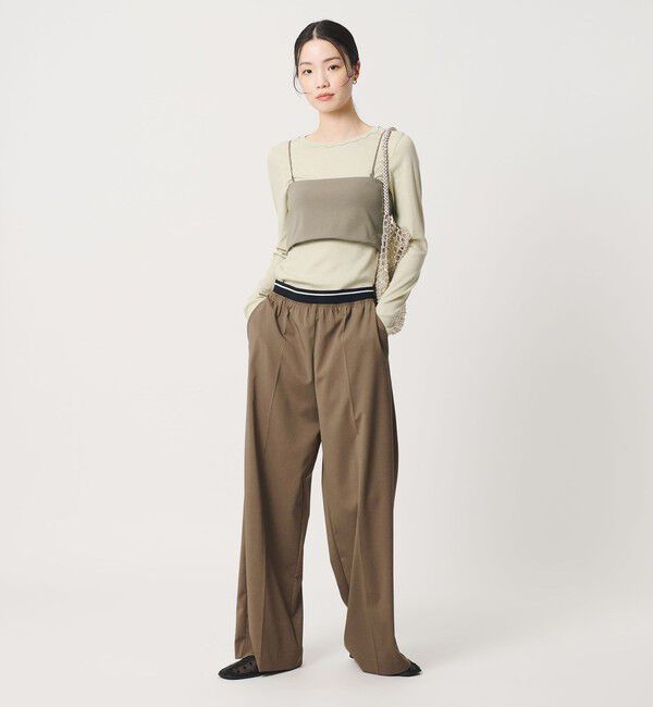 BEAUTY&YOUTH UNITED ARROWS「ラインゴム ワイドパンツ ウォッシャブル 防シワ」|その他|