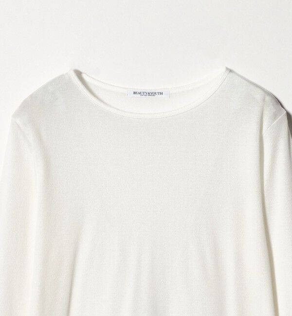 BEAUTY&YOUTH UNITED ARROWS「ハイツイストコットン シアークレープ ロングスリーブTシャツ」|Tシャツ・カットソー|