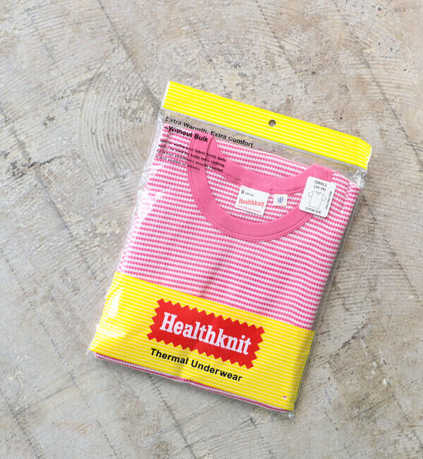 BEAMSBOY「【別注】Healthknit / ワッフル ボーダー Tシャツ」|Tシャツ・カットソー|