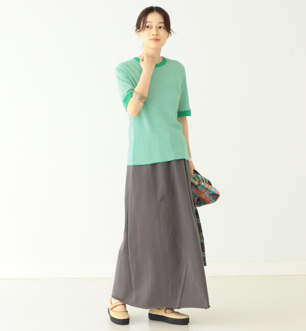 BEAMSBOY「【別注】Healthknit / ワッフル ボーダー Tシャツ」|Tシャツ・カットソー|